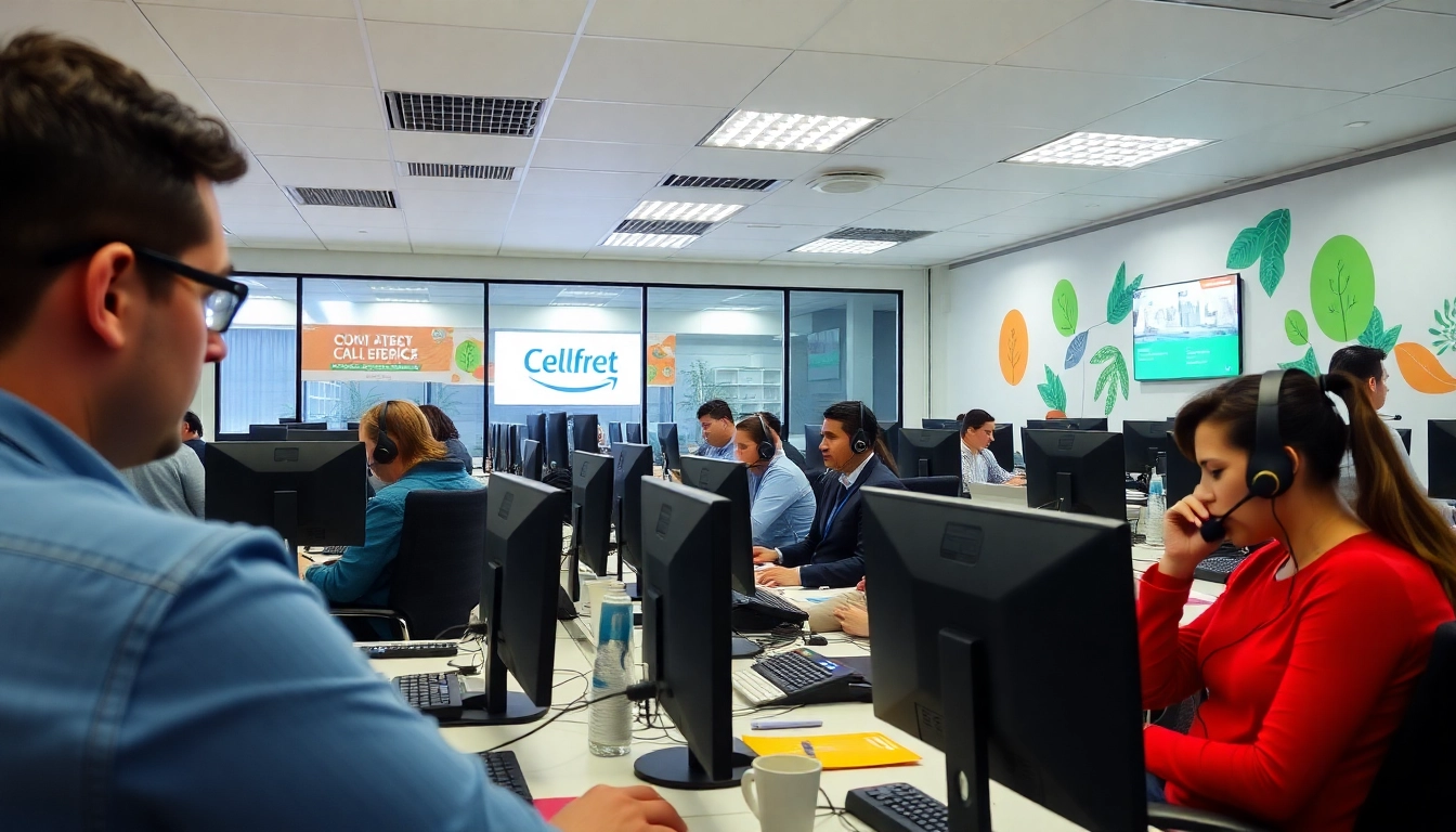 Engaging Tijuana call centers showcasing professional agents collaborating in a vibrant office space.