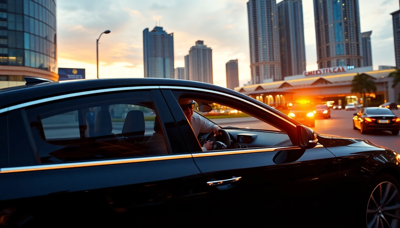 Experience professional chauffeur hire Kuala Lumpur in luxury with a driver navigating the city streets.