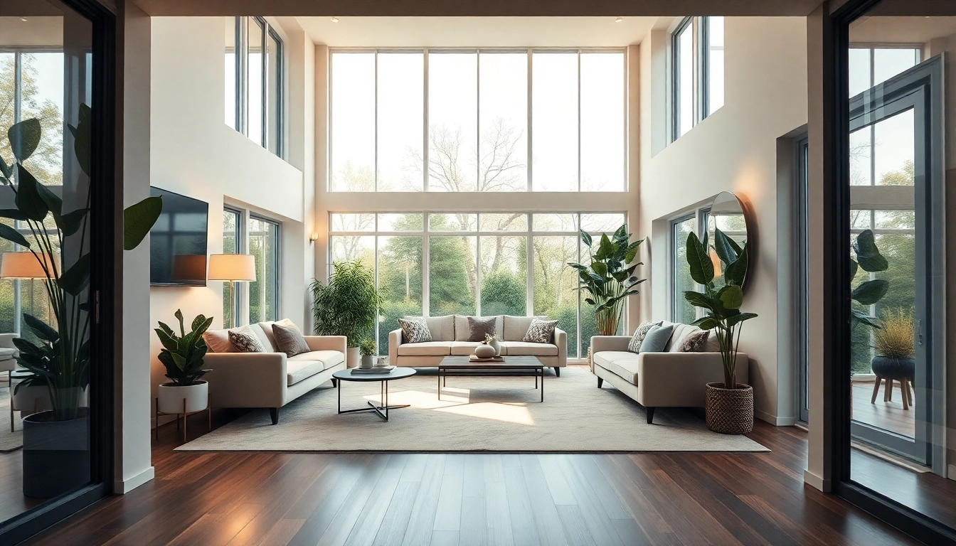 Explore stunning living spaces to buy a house, showcasing modern design and warmth.