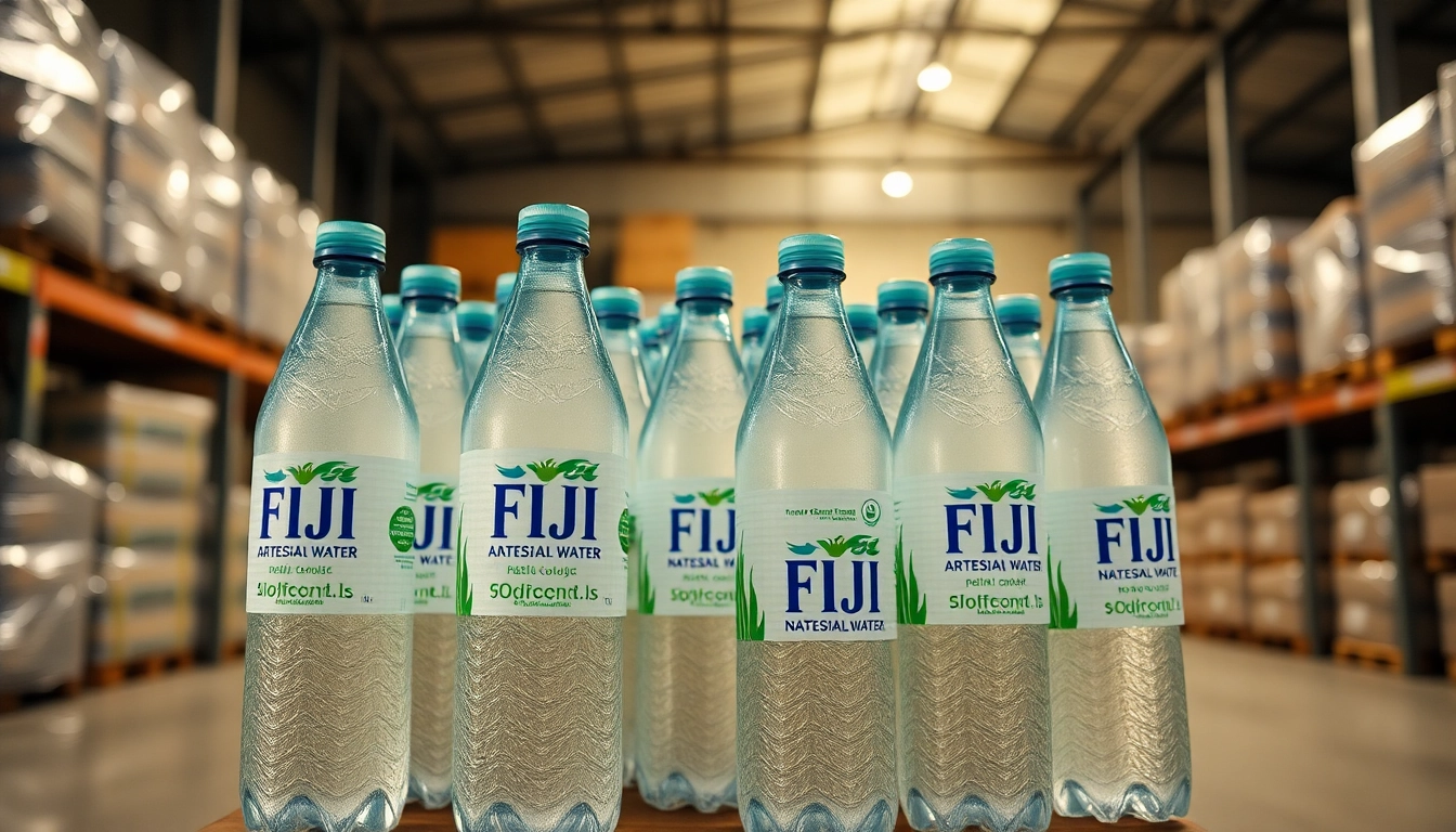 Highlighting FDA recalls Fiji water bottles affected by contamination, showcasing their labels prominently.