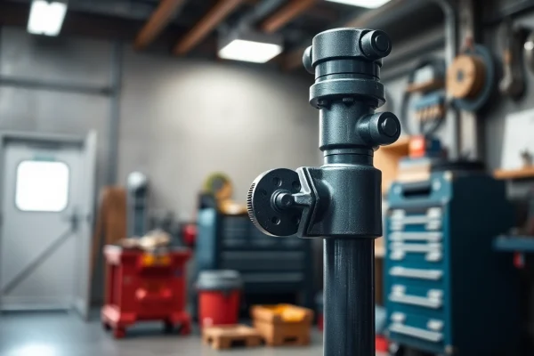 Adjustable pipe stands supporting heavy pipes in a workshop environment, showcasing strength and durability.