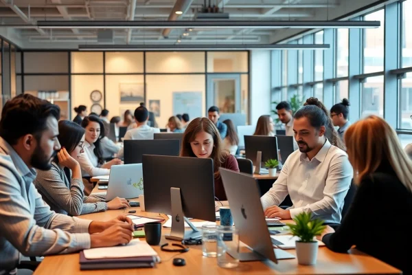 Discover what people actually do during their workday in a diverse and lively office setting.