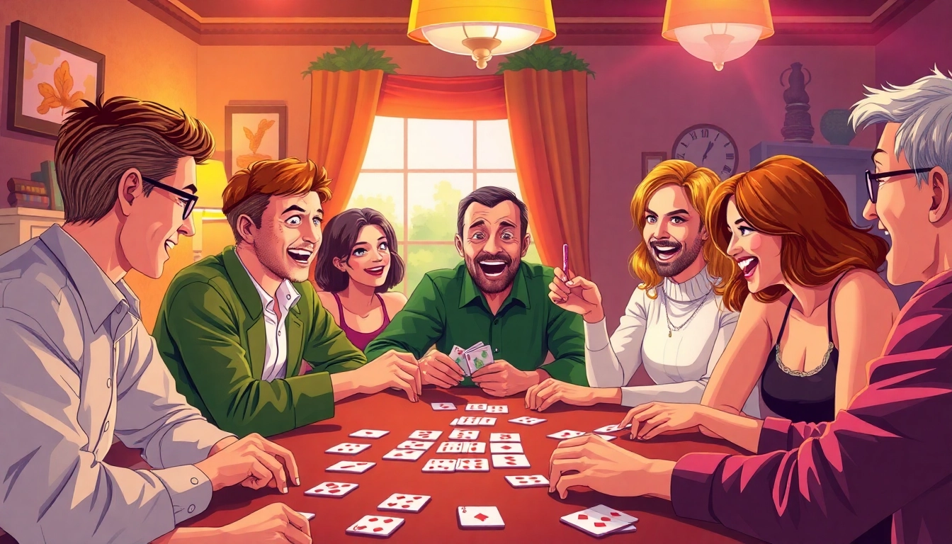 Experience the thrill of rummy wealth with players enjoying an exciting card game atmosphere.