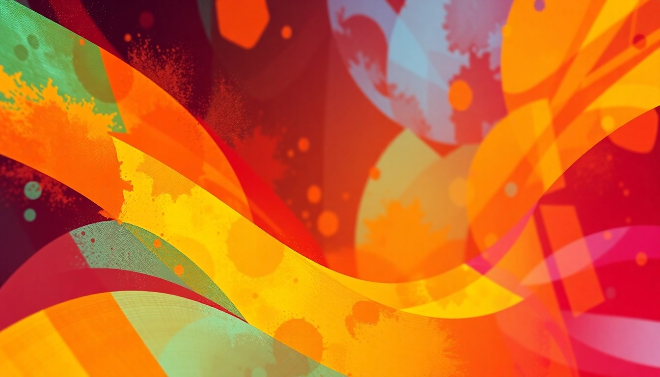 Create stunning custom graphic design art with vibrant colors and unique textures.