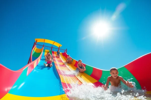 Experience thrilling adventures with our colorful Waterslide Rentals at summer parties and events.