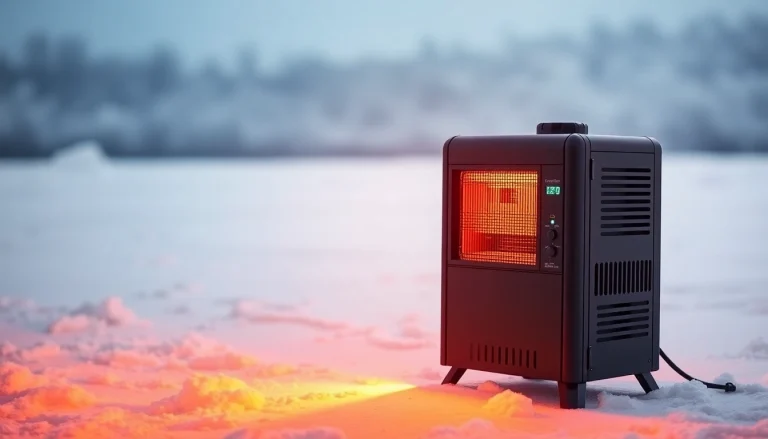 Showcase a diesel air heater designed for efficient heating in cold climates.