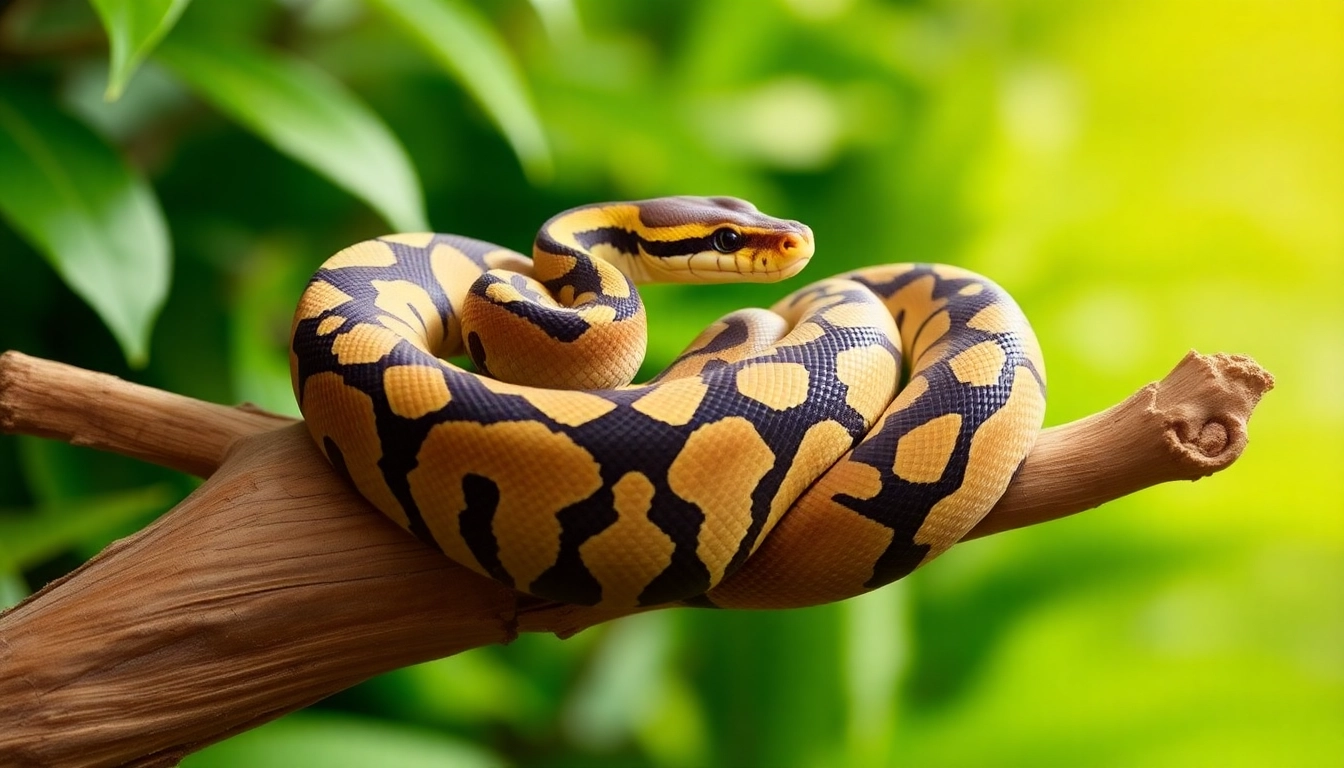 Admire a beautiful Volta ball python for sale​ showcasing its vibrant colors and stunning patterns.