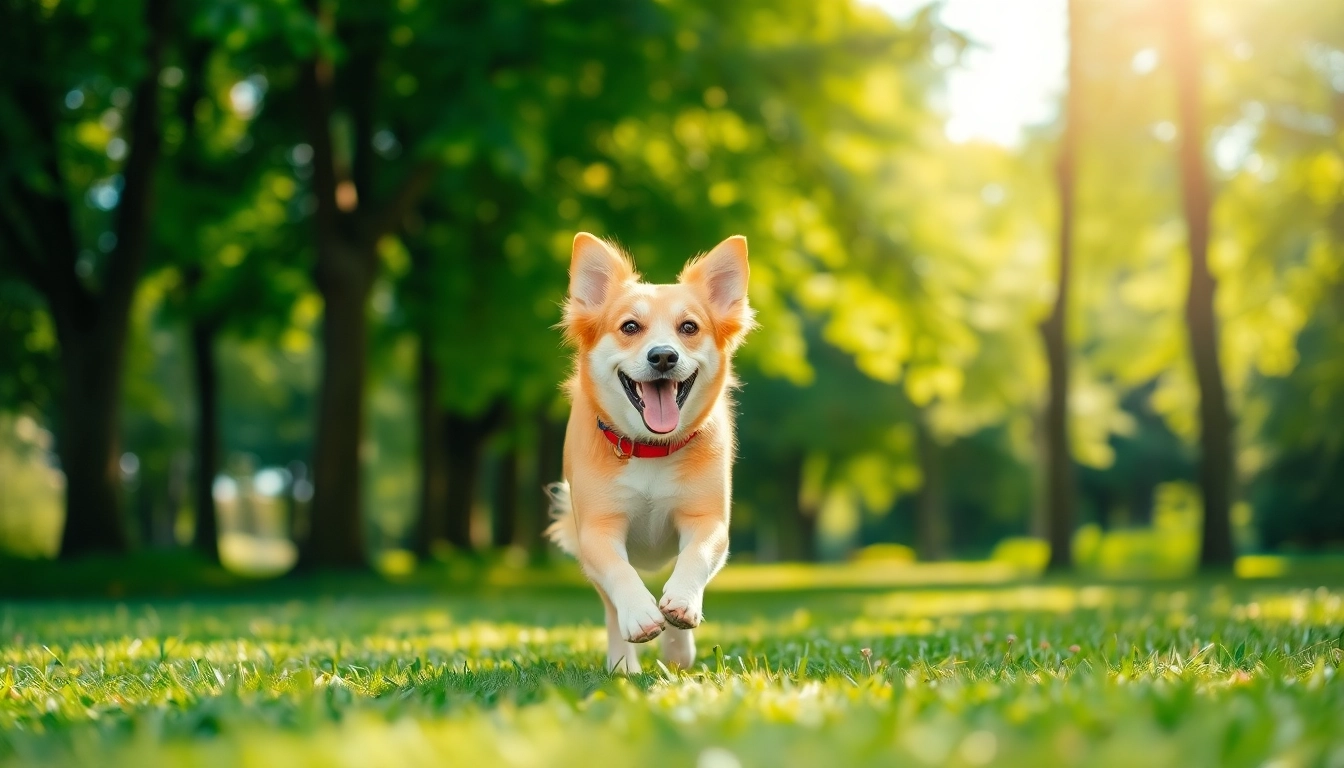 Kate's K9 Pet Care captures a happy dog enjoying the outdoors in a sunny park.