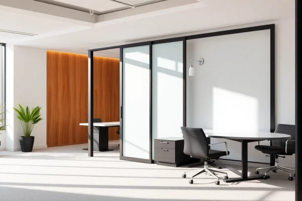 Enhance your space with a sliding partition wall that promotes versatility and style.