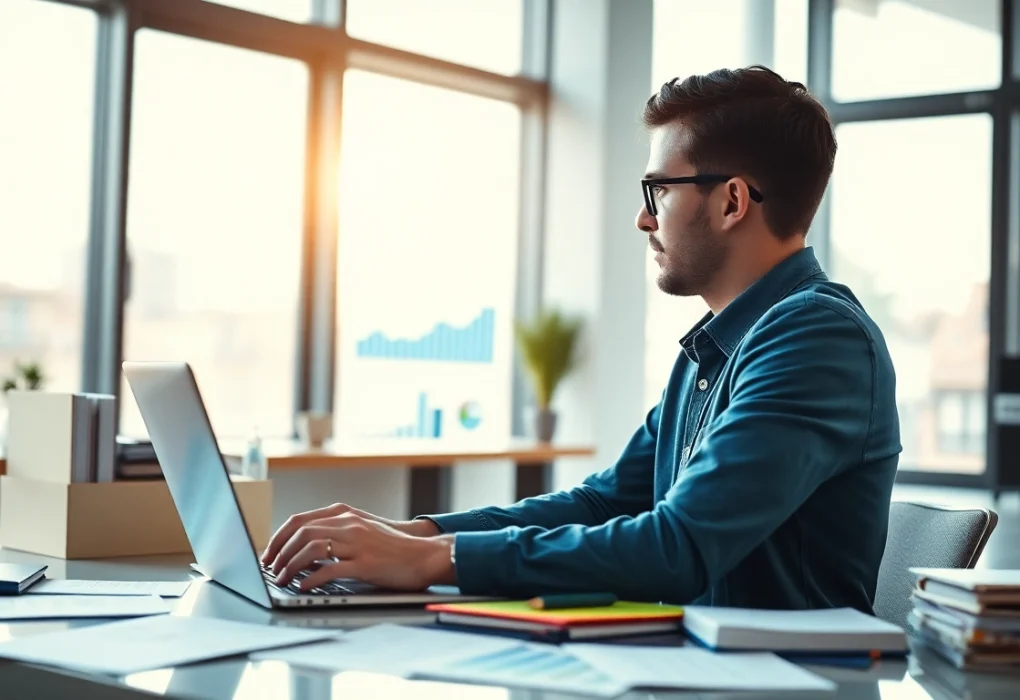 Conducting a competitor analysis with data charts and graphs in focus, highlighting professional insights.