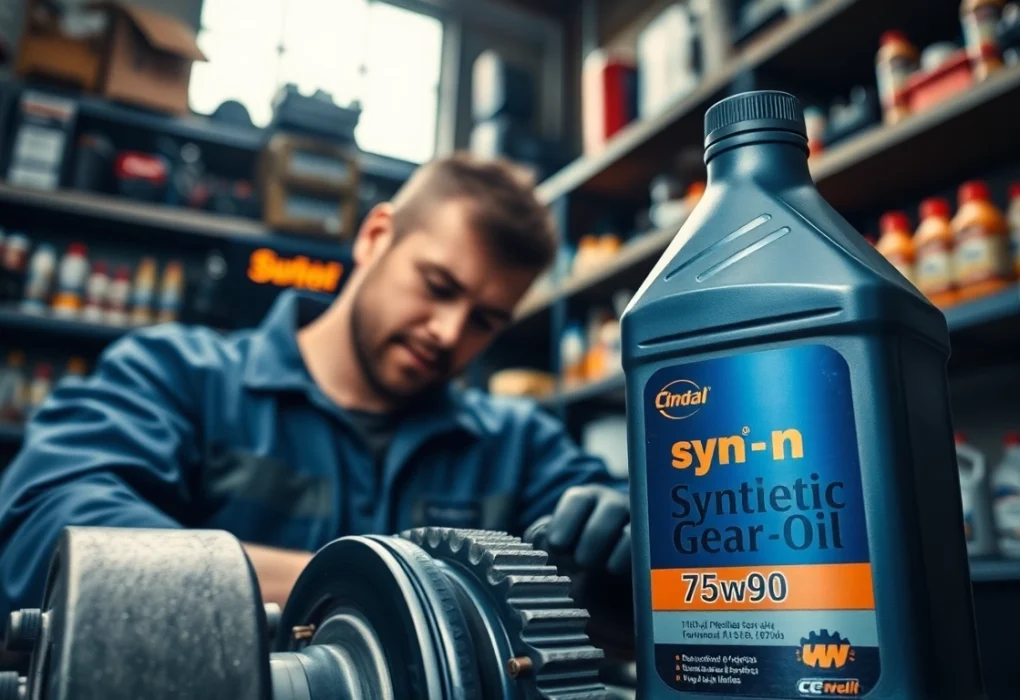 Apply syn gear oil 75w90 to enhance vehicle performance and longevity in automotive maintenance.