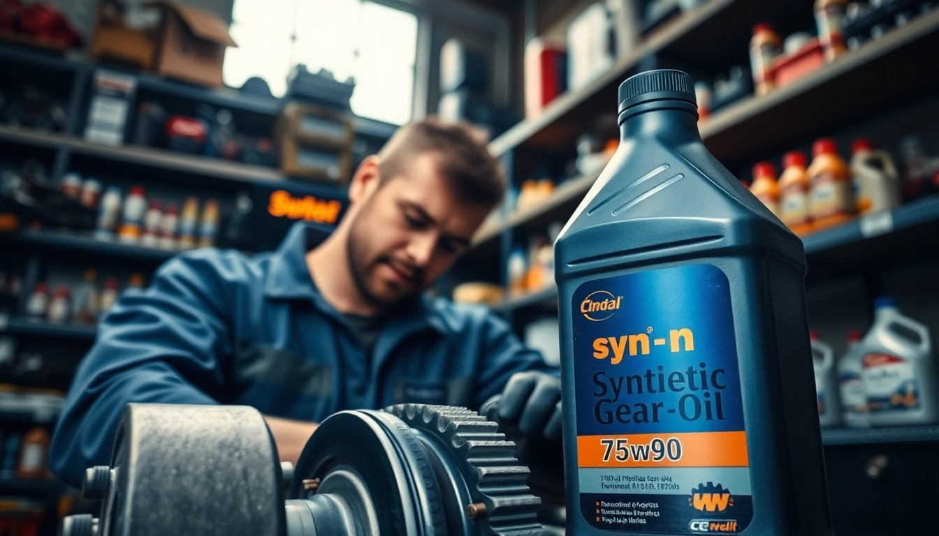 Apply syn gear oil 75w90 to enhance vehicle performance and longevity in automotive maintenance.