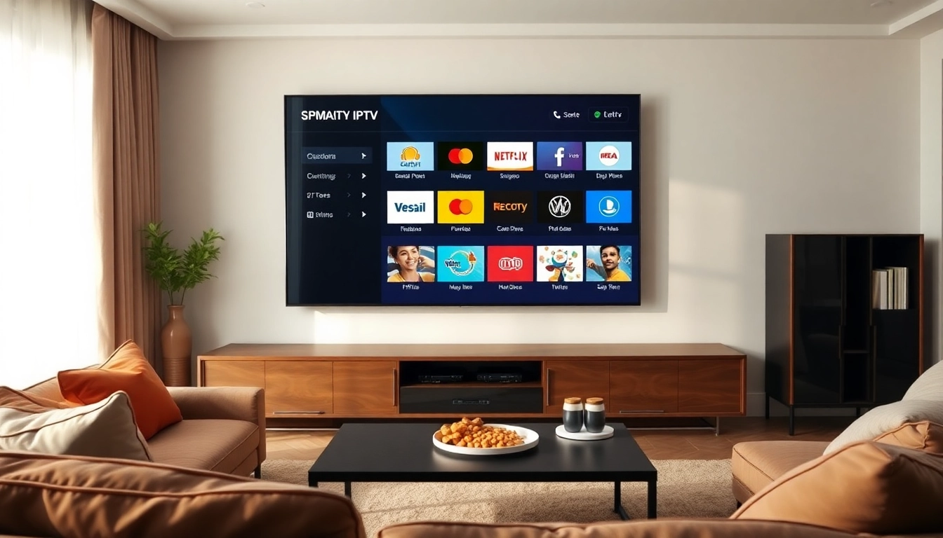 Discover the benefits of a Free trial iptv in a cozy home entertainment setting.
