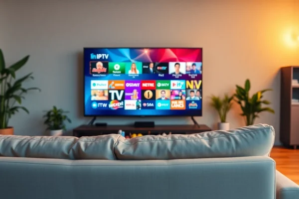 Engage with the 24h iptv test showcasing vibrant streaming options in a cozy living room.