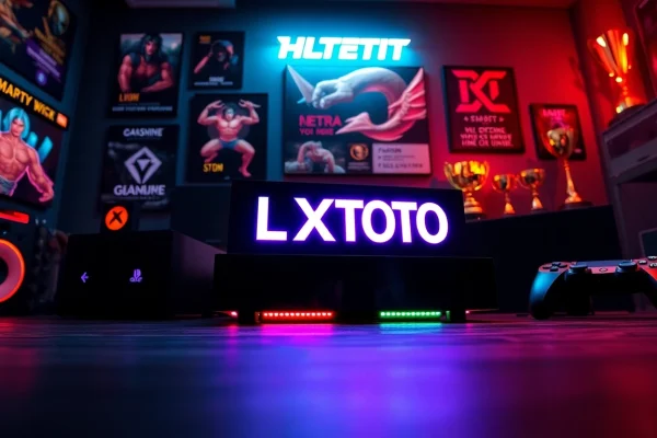 Gamers enjoy the thrilling experience of LXTOTO in an exciting gaming setup.
