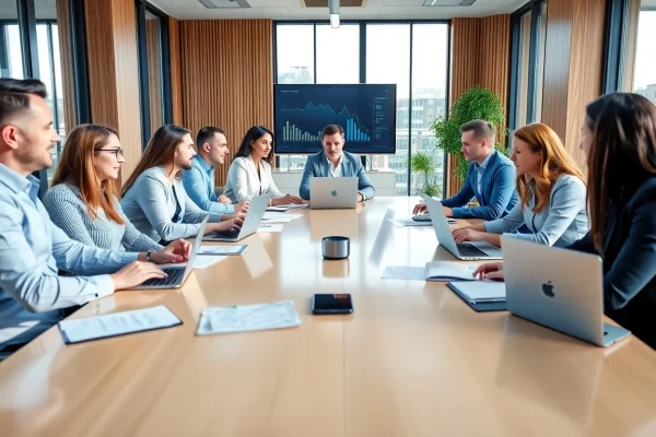 Effective Strategies for Securing Business Financing in Today’s Market Team collaboration on business financing strategies in a modern office setting.