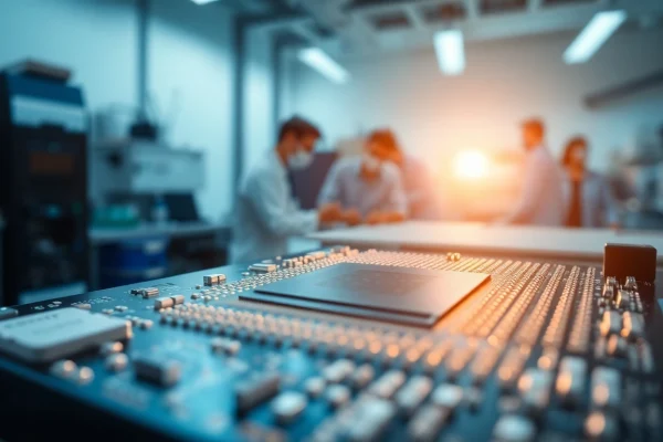 Why It’s Time to Make American Microchips GREAT Again Highlighting the GREAT potential of American microchips through advanced technology and collaboration in a lab.
