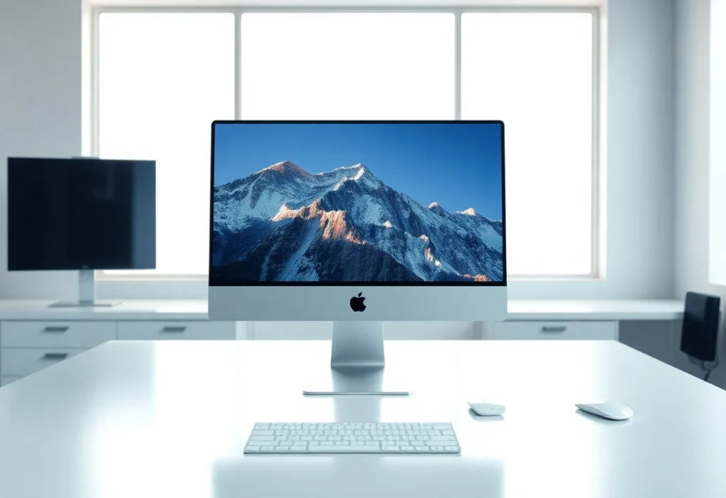 Buy Apple Pro Display XDR showcased in a modern workspace with vibrant display settings.