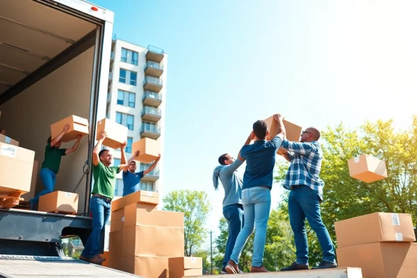Streamline Your Move with the Best Queens Movers: Trusted Solutions for Every Relocation Queens movers efficiently loading a moving truck in an urban setting with bright natural light.