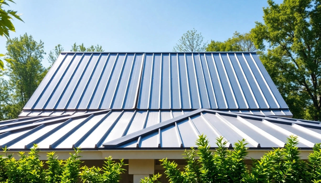 Enhance your home's aesthetic with durable residential metal roofing, featured on a modern residence.