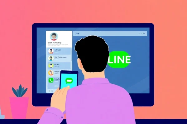 Download the 電腦版line下載 app on a computer, showcasing a user-friendly interface.