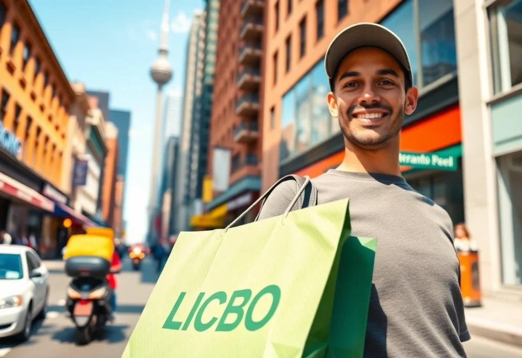 Convenient LCBO Delivery in Toronto: Services, Options, and Benefits Order LCBO delivery in Toronto with a professional person showcasing vibrant city life.