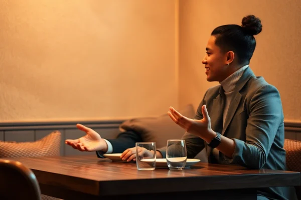 Enhance communication in relationships through a deep conversation between a couple in a cozy setting.