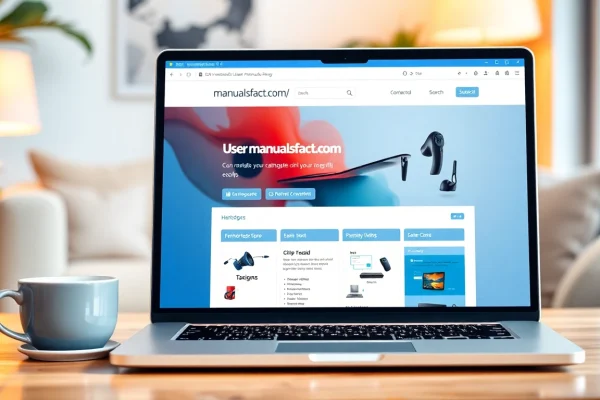 Explore user manuals on https://manualsfact.com/ in a welcoming home office setup.