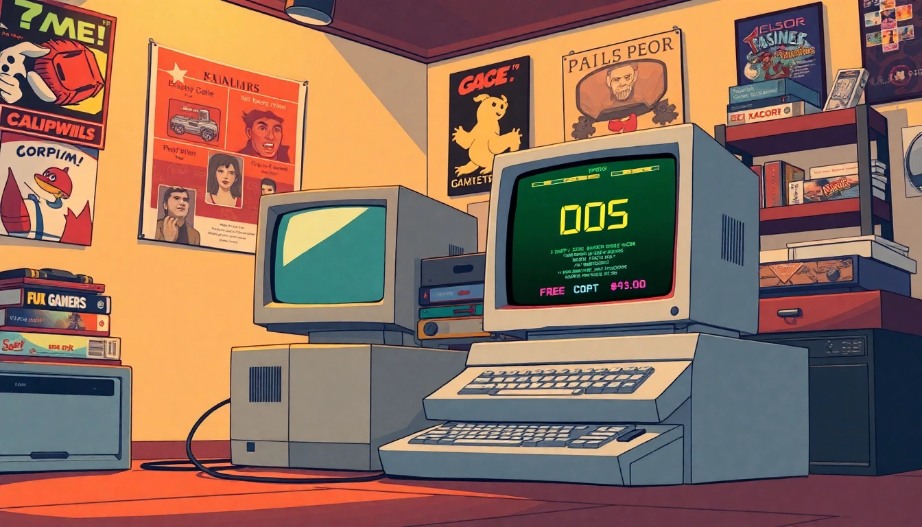 Play vintage dos games online in a nostalgic and inviting gaming setup.
