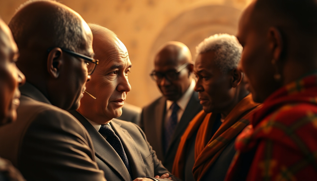 Poutine en Afrique francophone discussing partnerships with African leaders.