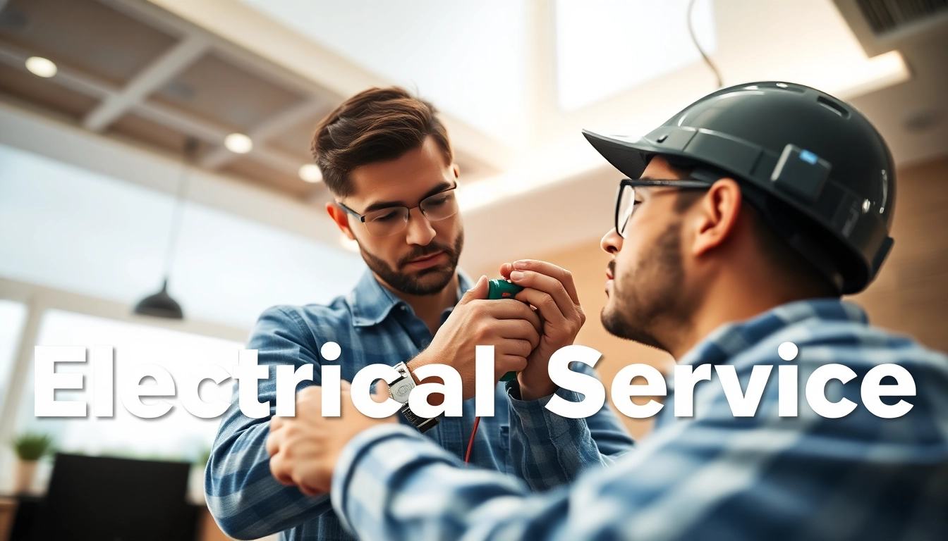Delivering efficient Electrical Service with a skilled electrician installing wiring in a modern home.