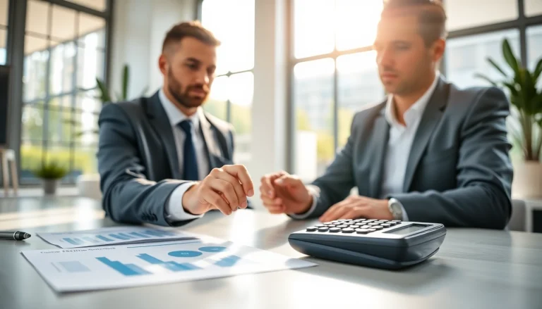 Calculate your Realtor fees with the Real Estate Commission Calculator BC in a modern office.