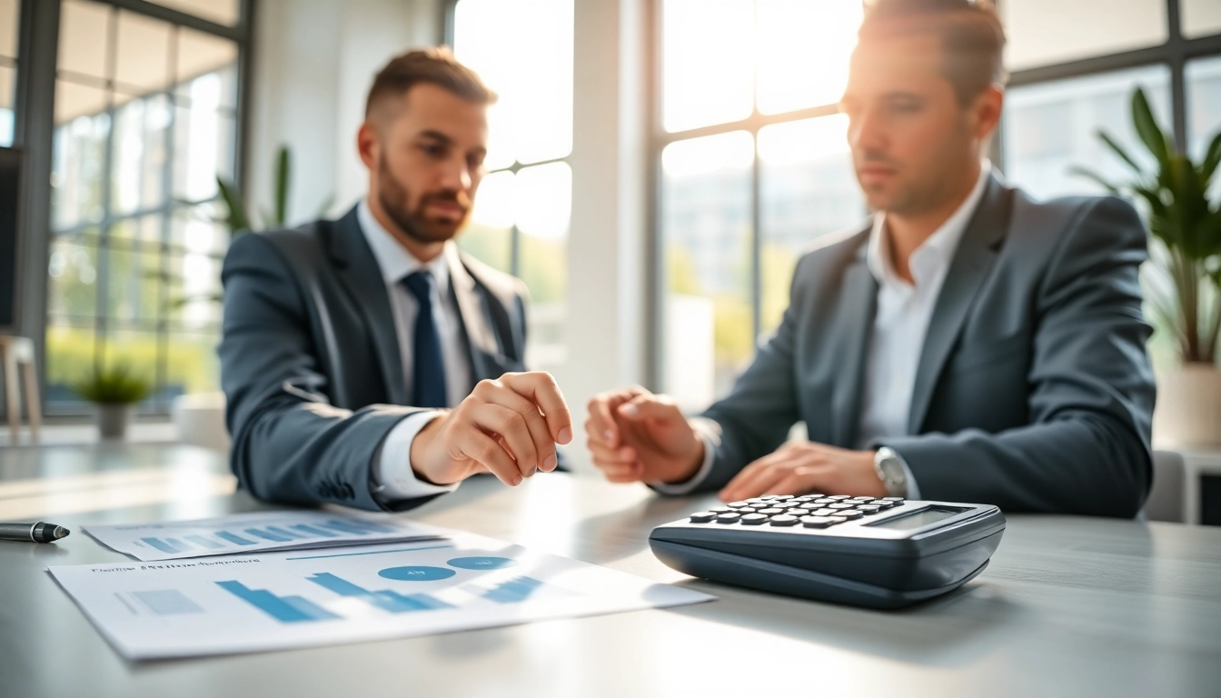 Calculate your Realtor fees with the Real Estate Commission Calculator BC in a modern office.