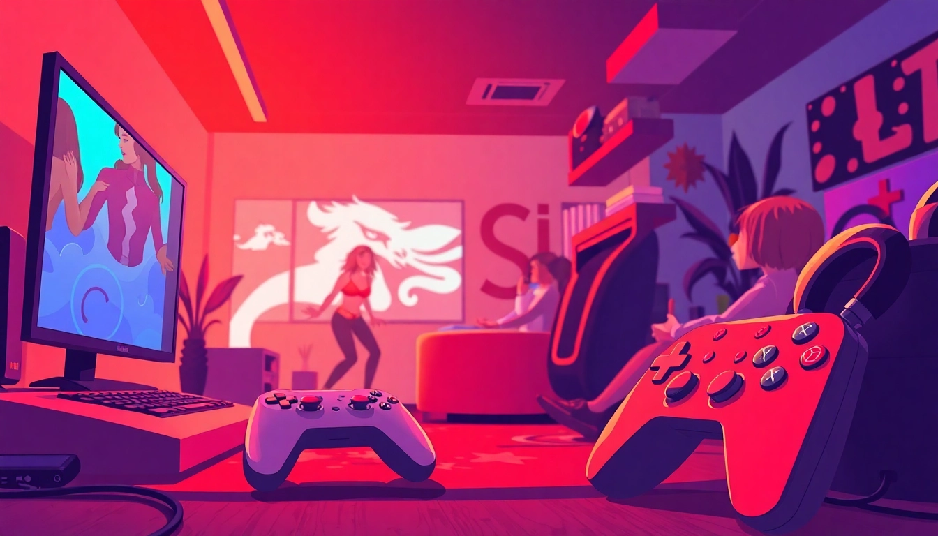 Experience thrilling game sex action in an engaging adult gaming environment with colorful visuals.