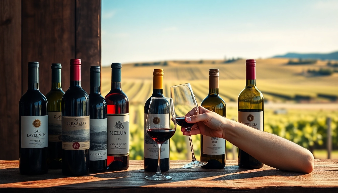 Celebrate your Winery membership with a premium wine tasting setup featuring elegant wine bottles.