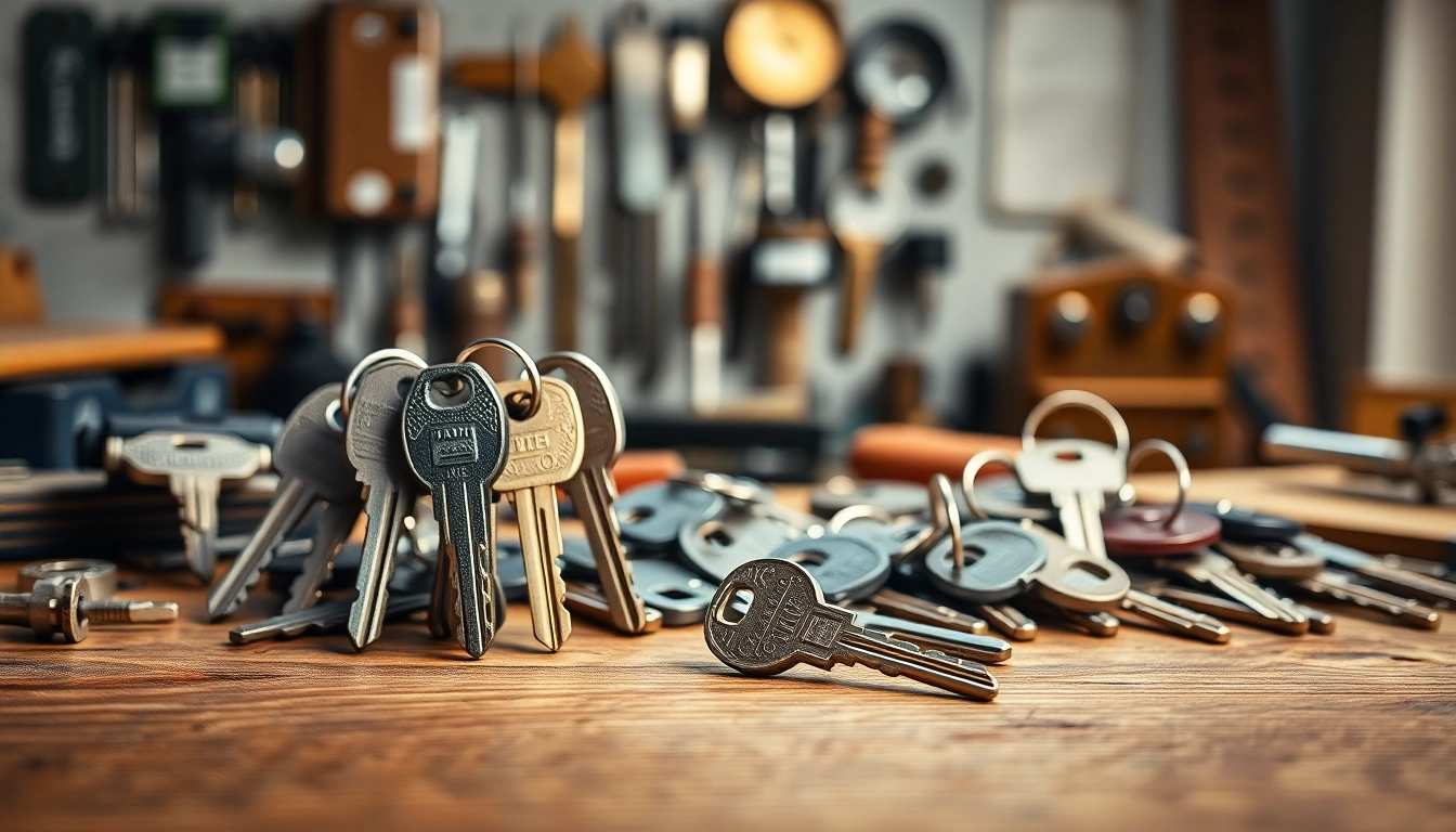 Van Keys showcased prominently with intricate designs in a workshop setting highlighting craftsmanship.