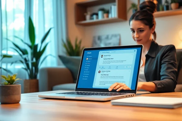 Engage hosts by automating Airbnb messages with a professional digital assistant in a cozy setting.