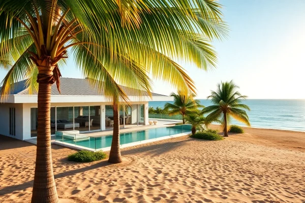 Explore stunning jamaica real estate featuring a modern villa by the Caribbean Sea.