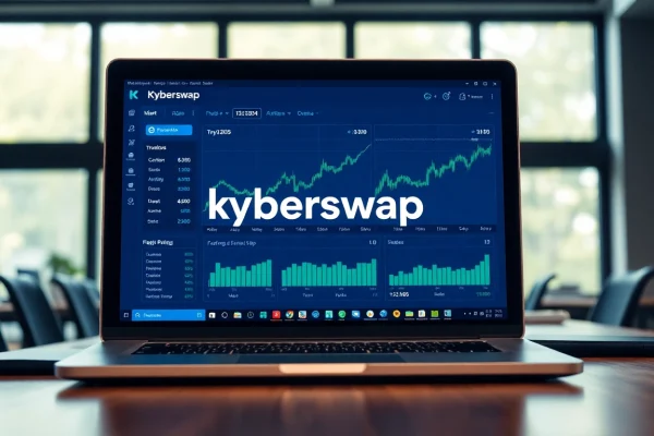 Trade efficiently with kyberswap on a modern cryptocurrency trading interface.