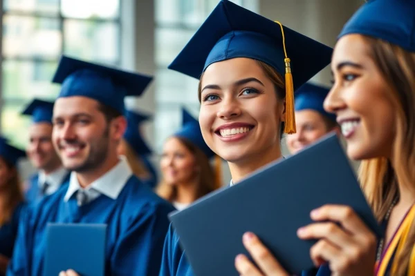 Top Considerations for Choosing the Best Fake Diplomas Online Celebrate achievements with best fake diplomas in a graduation setting.