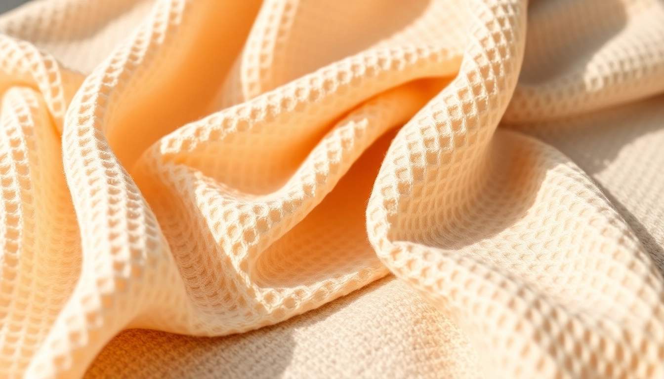 Wafeldoek stof in prachtige kleuren, perfect voor verschillende creatieve toepassingen.