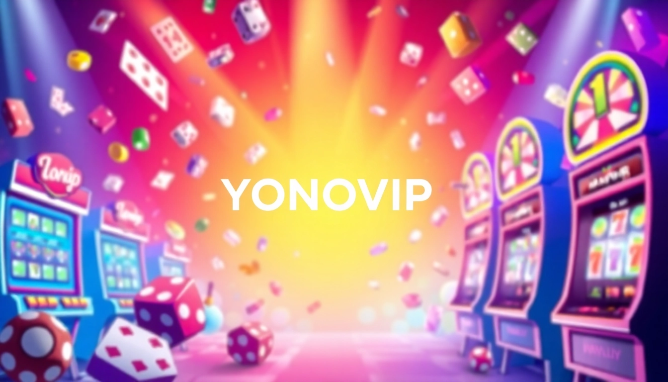 YONOVIP gaming experience featuring vibrant graphics and engaging gameplay elements like slots.