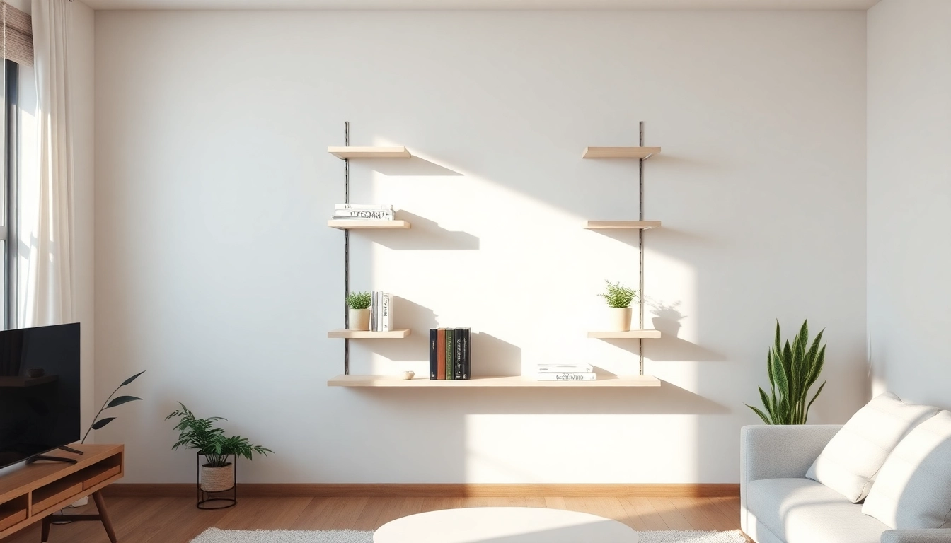 Innovative minimalist wall rack offering stylish storage solutions for home decor.