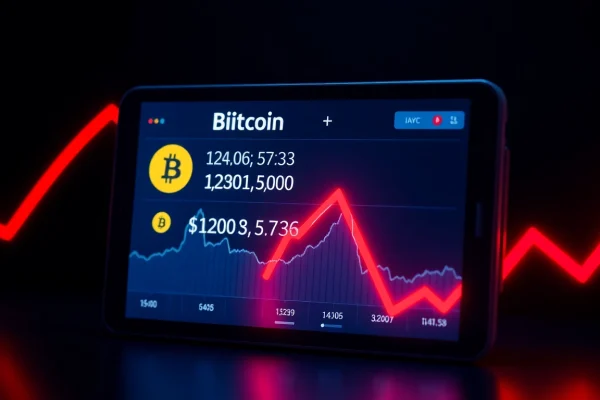 Understanding the Bitcoin Flash Crash Today: Causes and Implications Bitcoin flash crash today demonstrated by a digital wallet screenshot featuring failing prices and a downward trend.