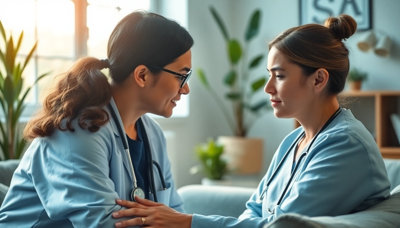 Addressing anxiety during a counseling session with a healthcare professional.